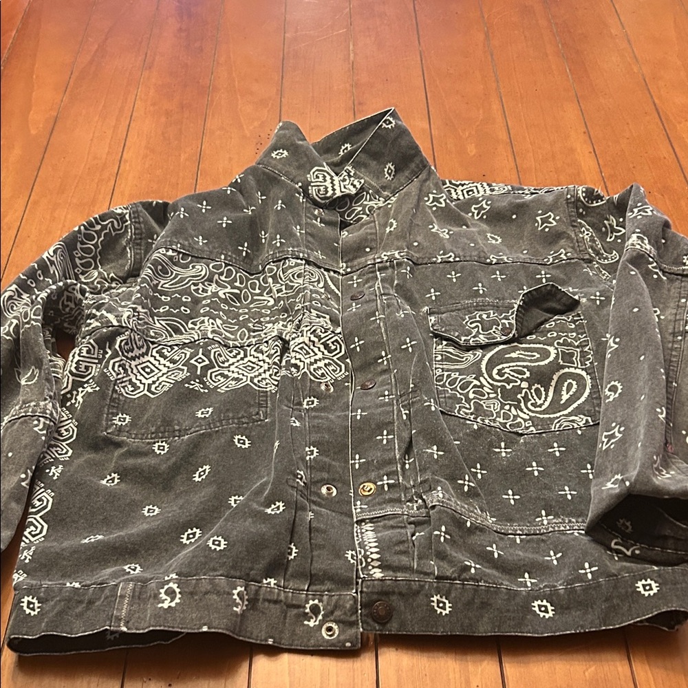 Kapital Olive Bandana Print Jacket